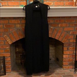 Gap Long Sweater Vest - True Black